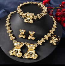 Load image into Gallery viewer, 4PC. BEARY CHIC NECKLACE SET