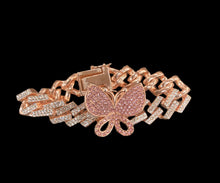 Load image into Gallery viewer, BUTTERFLY CUBAN LINK BRACELETS