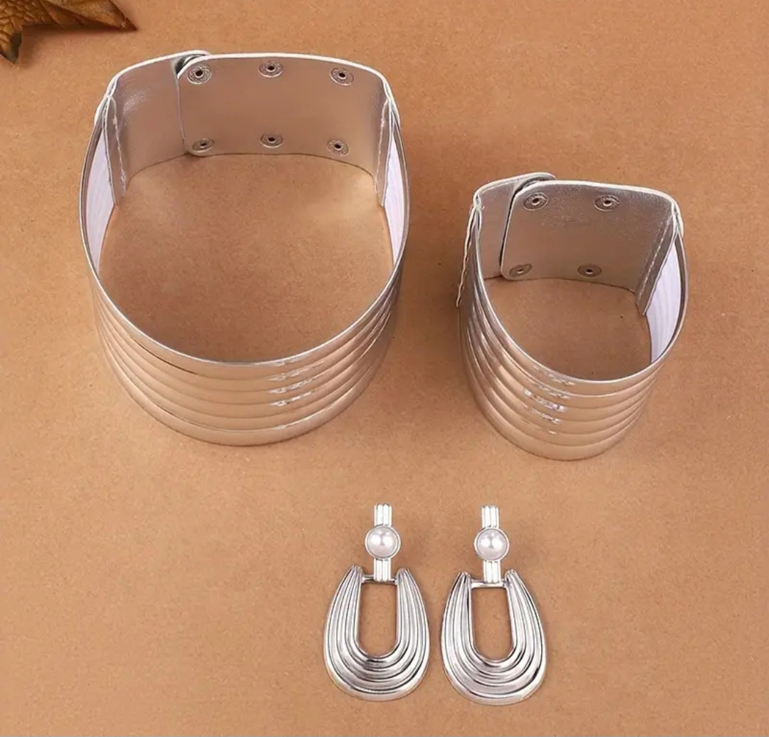 CHUNKY COIL NECKLACE SET