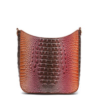 Load image into Gallery viewer, CROCODILE EMBOSSED CROSSBODY SADDLE BAG