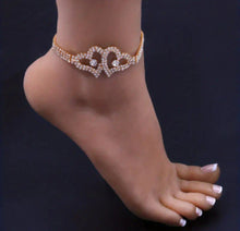 Load image into Gallery viewer, HEART TO HEART ANKLET BRACELET