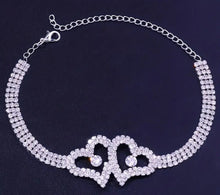 Load image into Gallery viewer, HEART TO HEART ANKLET BRACELET