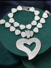 Load image into Gallery viewer, ICY HEART NECKLACE SET
