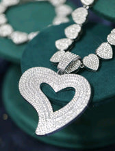 Load image into Gallery viewer, ICY HEART NECKLACE SET