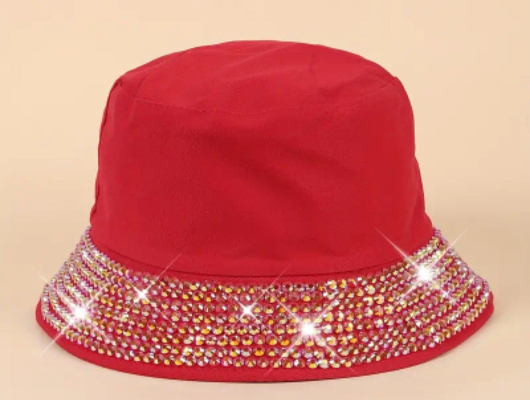 RHINESTONE BUCKET HAT