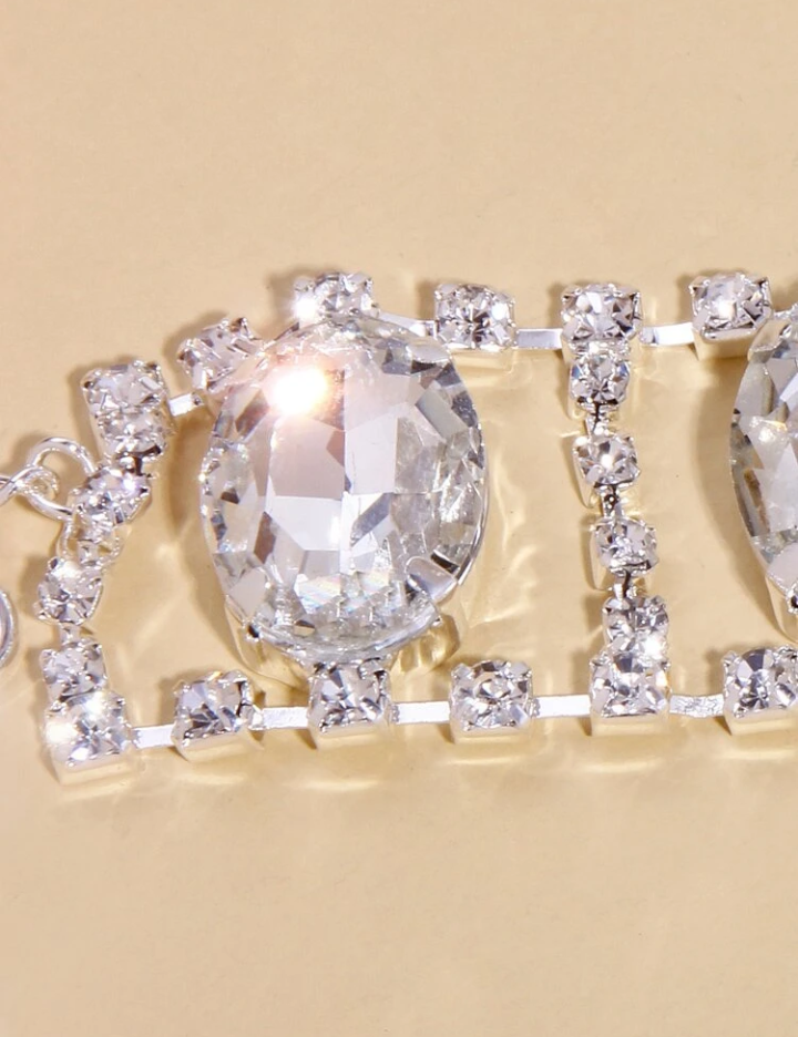 RHINESTONE INLAID CHOKER
