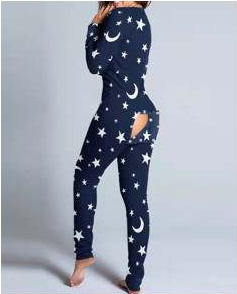 V-NECK LONG ONESIE
