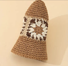 Load image into Gallery viewer, CROCHET FLOWER BUCKET HAT
