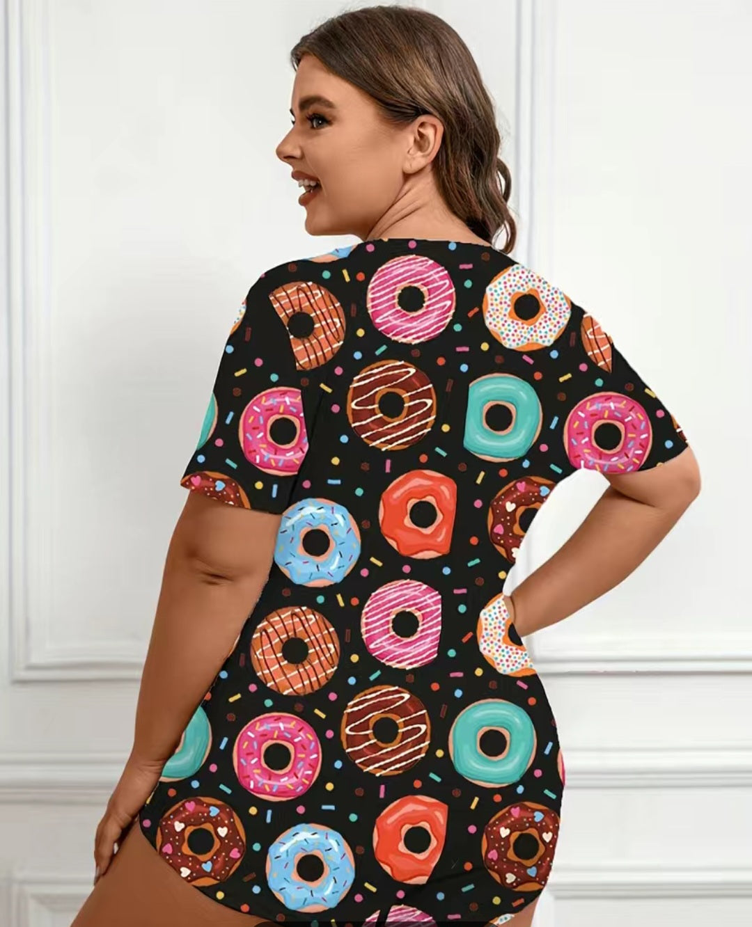 GOING DONUTS SHORT ONESIE