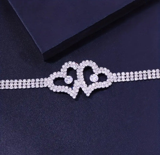 HEART TO HEART ANKLET BRACELET