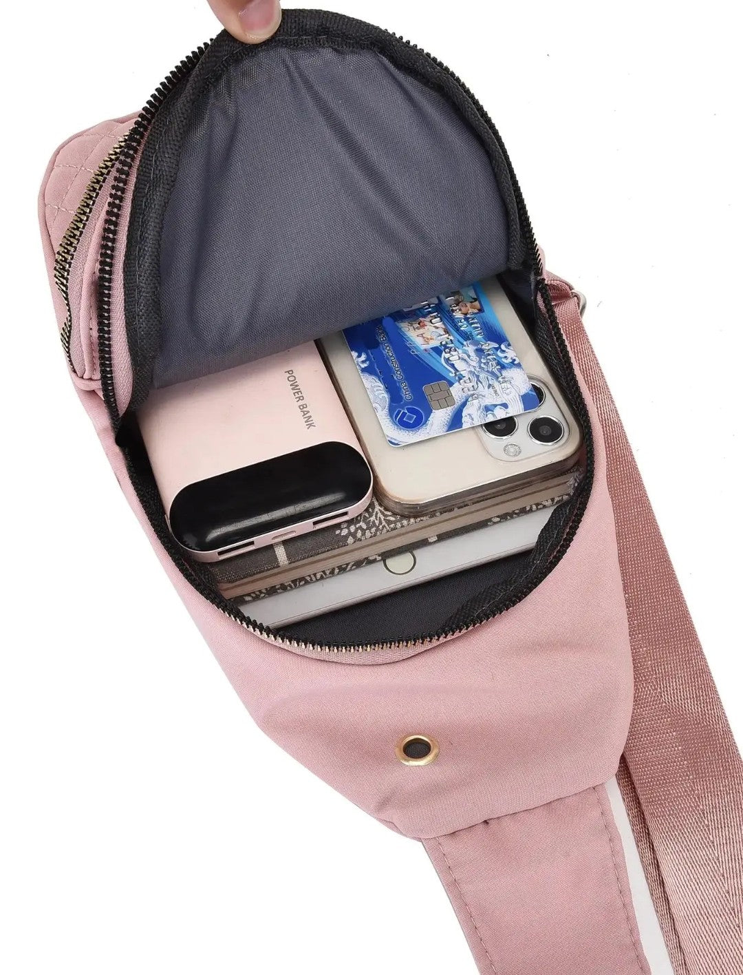 QUILTED CHEST BAG