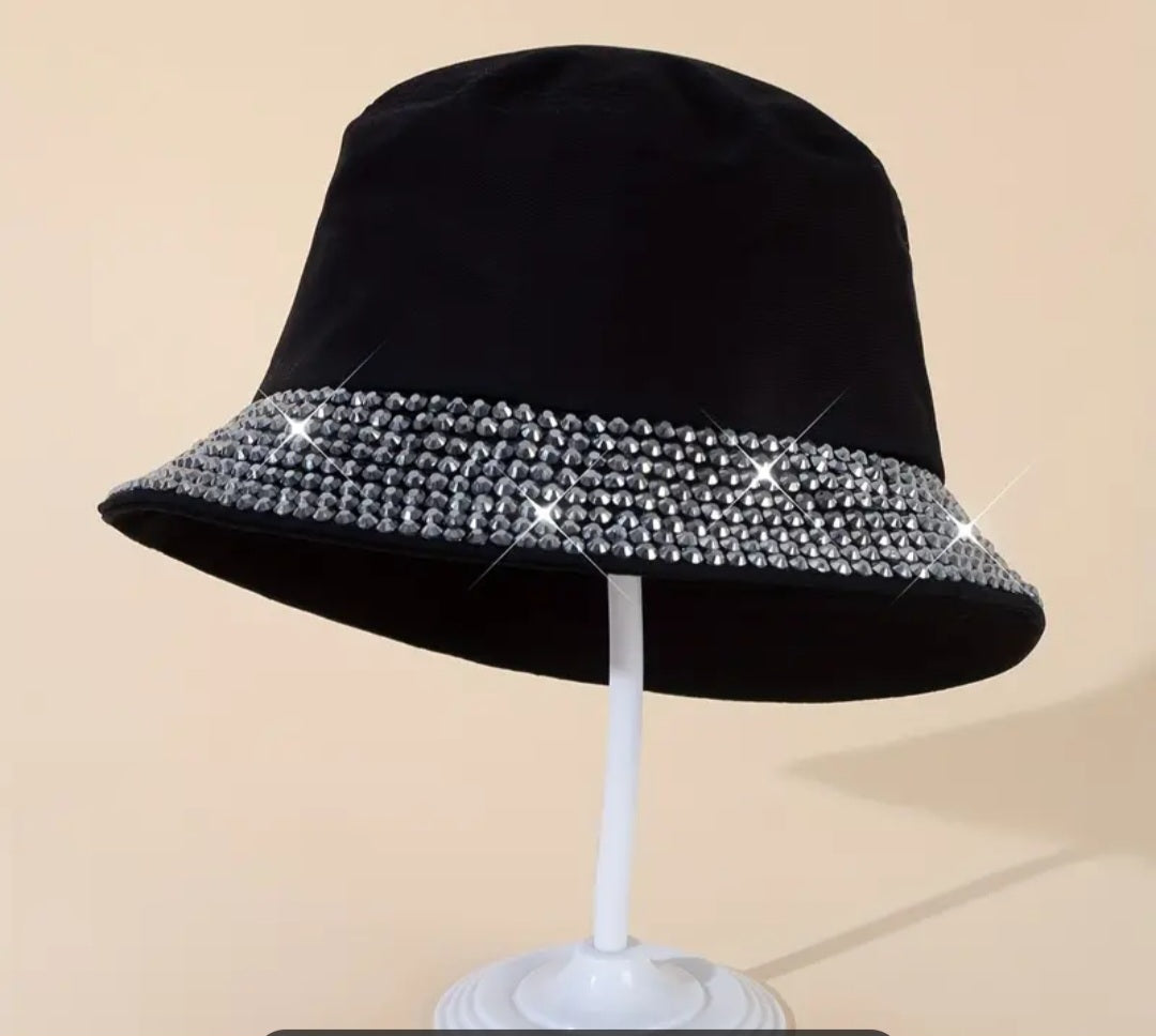 RHINESTONE BUCKET HAT