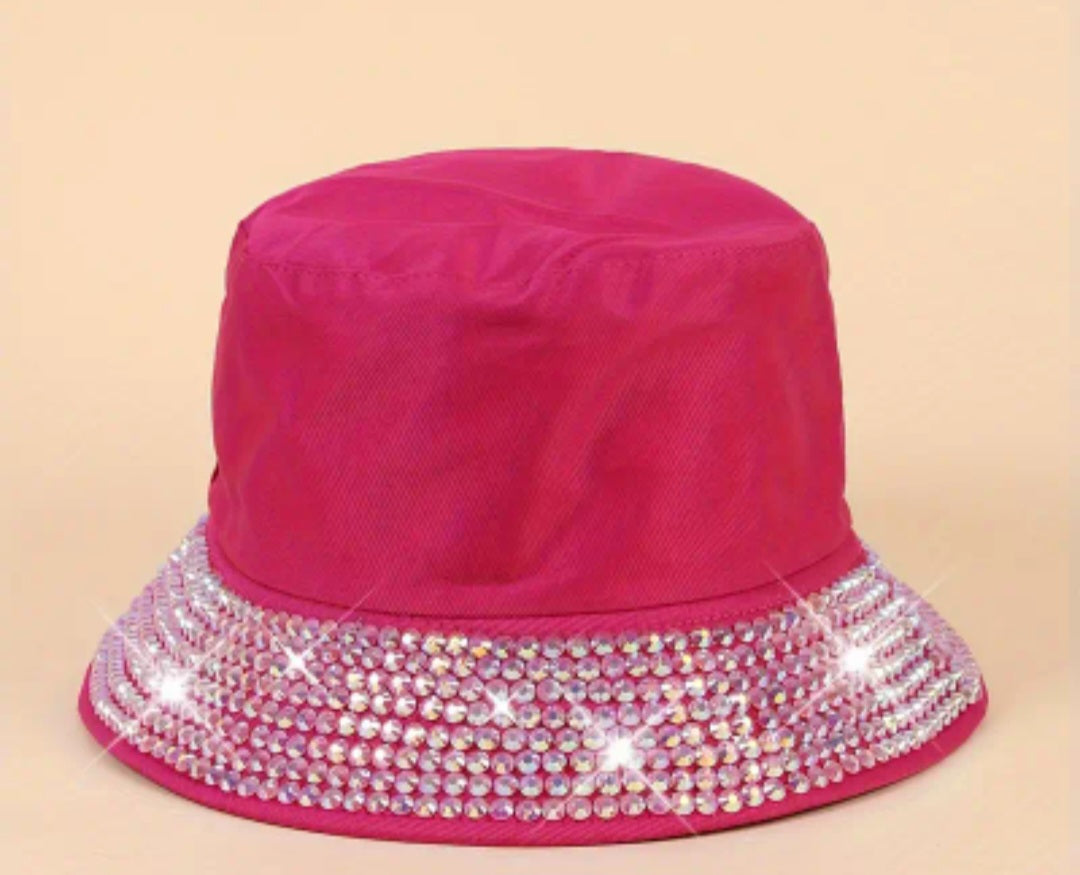 RHINESTONE BUCKET HAT