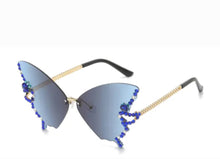 Load image into Gallery viewer, RHINESTONE BUTTERFLY SUNGLASSES
