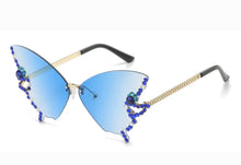 Load image into Gallery viewer, RHINESTONE BUTTERFLY SUNGLASSES
