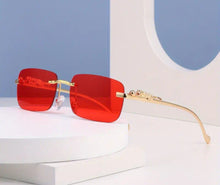 Load image into Gallery viewer, RIMLESS RECTANGLE SUNGLASSES
