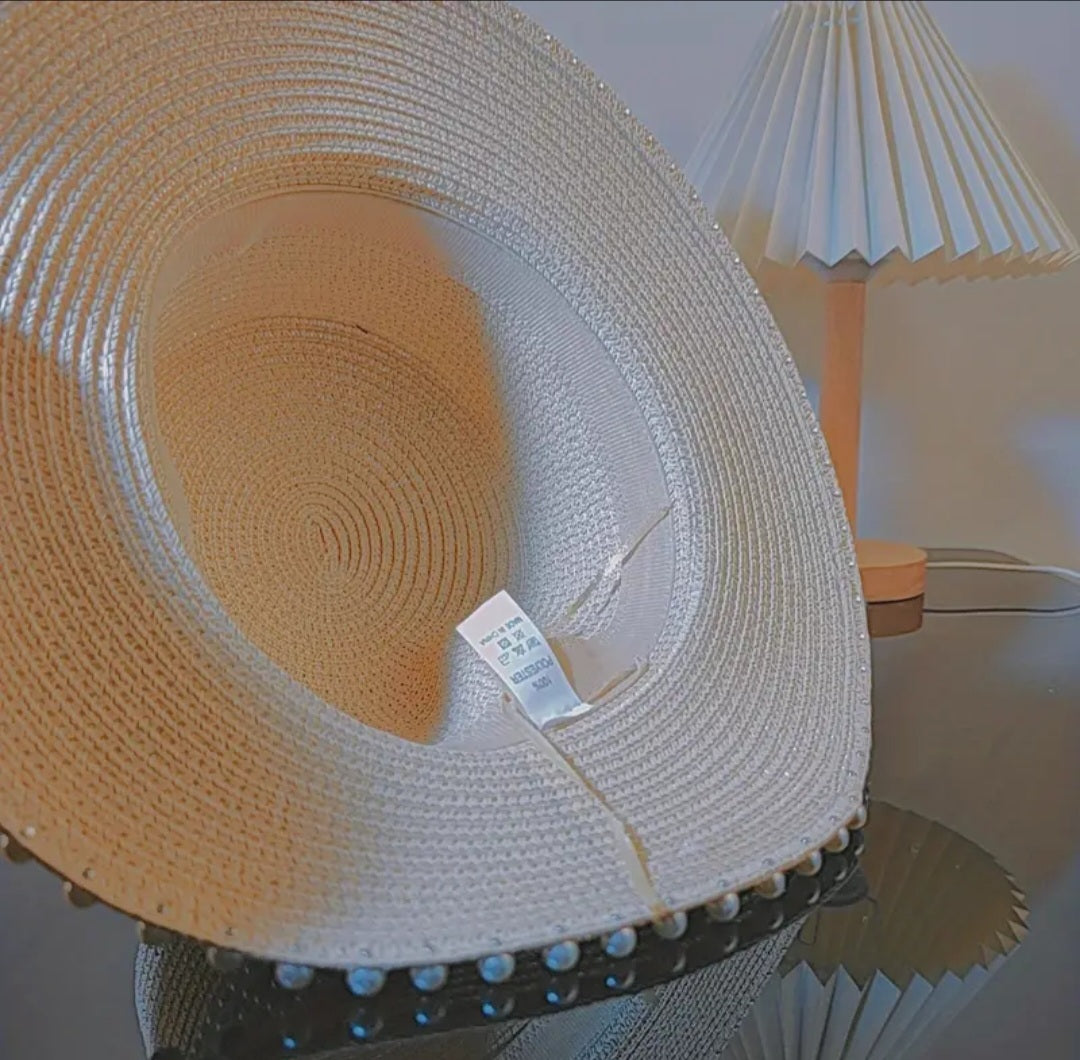 STAY COOL PEARL STRAW HAT