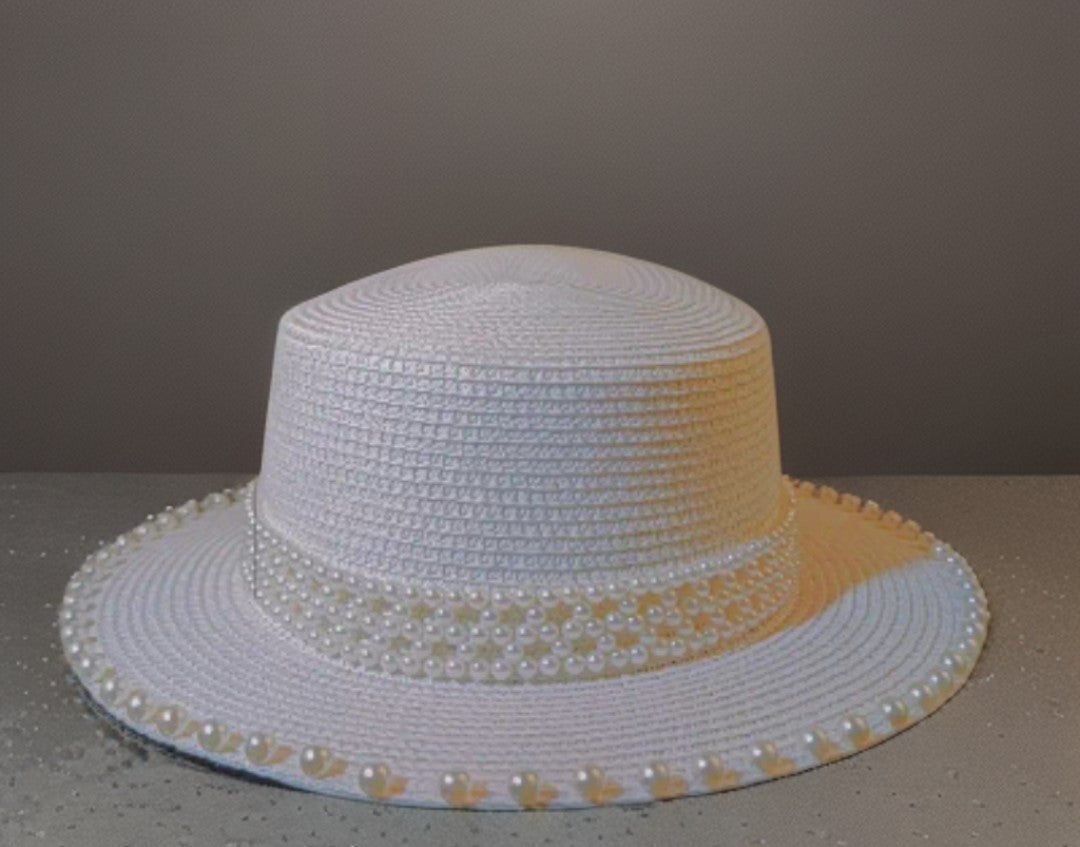 STAY COOL PEARL STRAW HAT