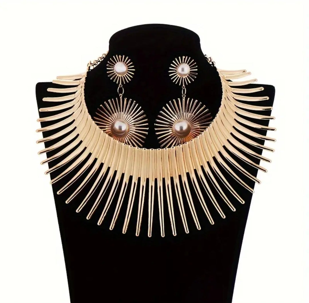 SUN COLLAR NECKLACE SET