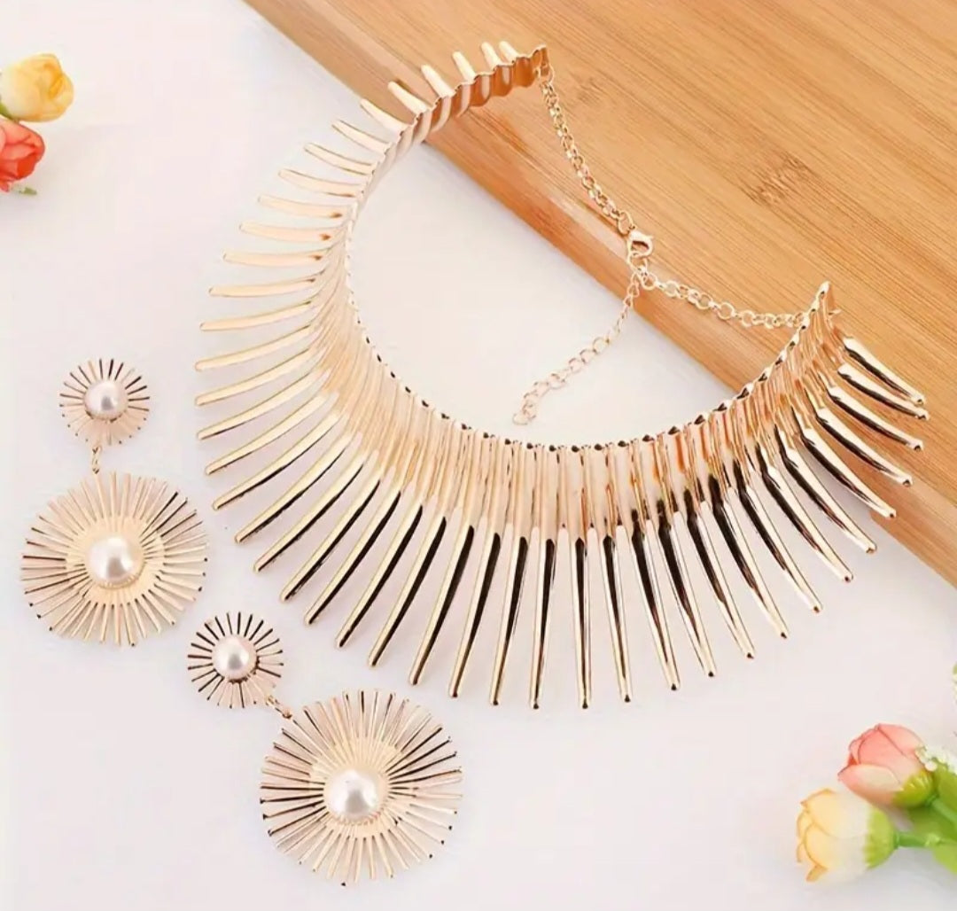SUN COLLAR NECKLACE SET
