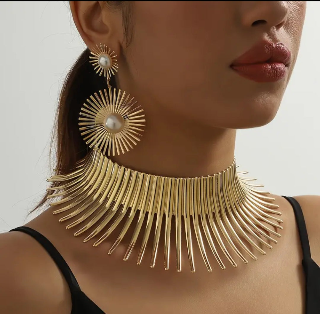 SUN COLLAR NECKLACE SET