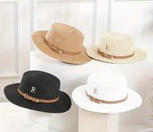 Load image into Gallery viewer, WIDE BRIM STRAW HAT
