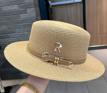 Load image into Gallery viewer, WIDE BRIM STRAW HAT
