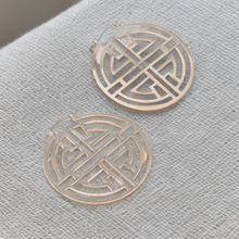 Load image into Gallery viewer, AZTEC HOOP EARRINGS
