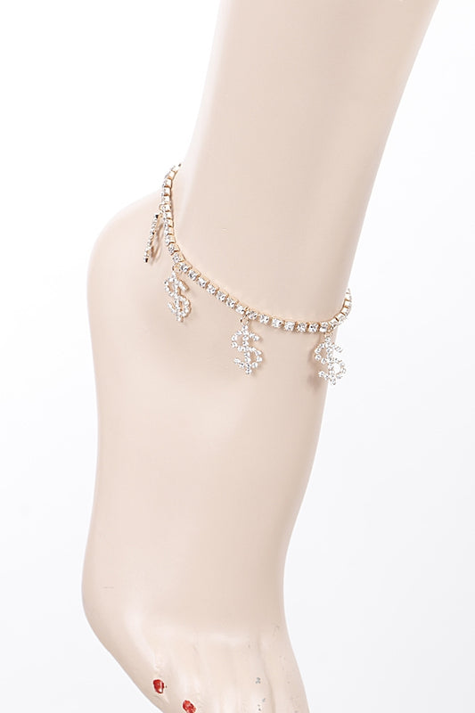 DOLLAR SIGN ANKLET