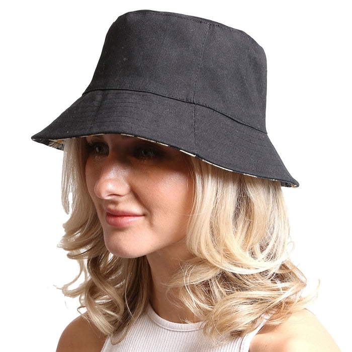 REVERSIBLE DAISY BUCKET HAT
