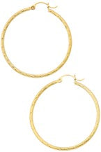 BRASS HOOP EARRINGS