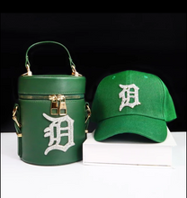 Load image into Gallery viewer, &quot;D&quot; GIRL BUCKET PURSE &amp; BALL CAP SET
