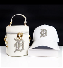 Load image into Gallery viewer, &quot;D&quot; GIRL BUCKET PURSE &amp; BALL CAP SET
