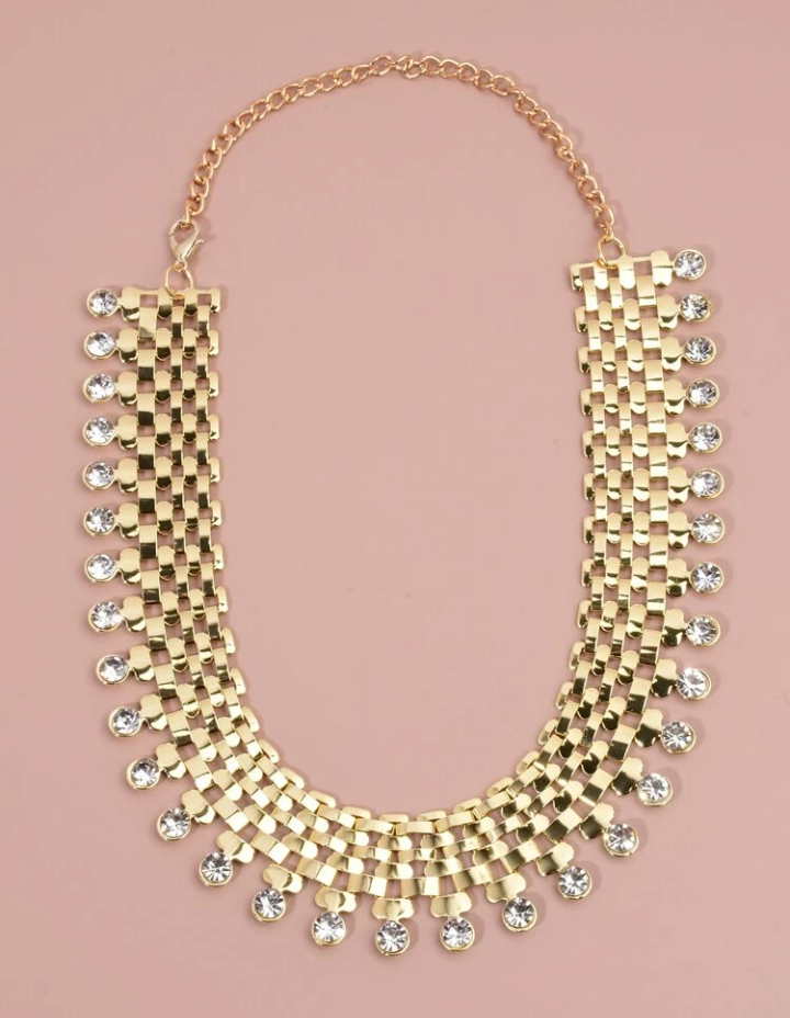 DIAMOND DROP PENDANT CHOKER