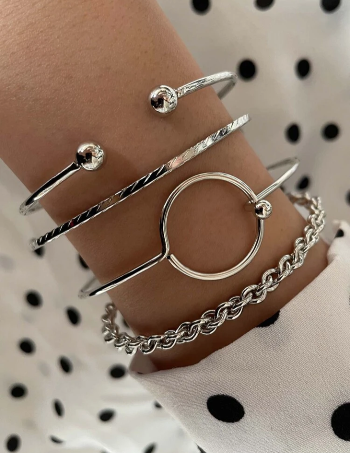 4PC ROUND BRACELET SET