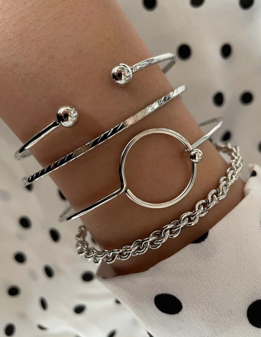 4PC ROUND BRACELET SET