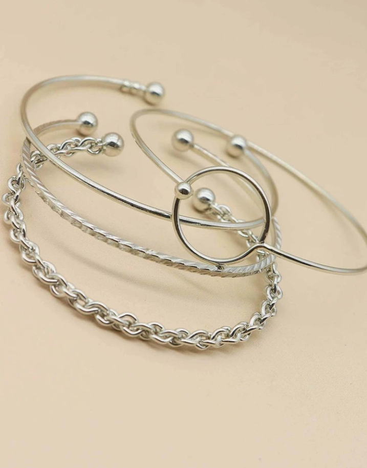 4PC ROUND BRACELET SET