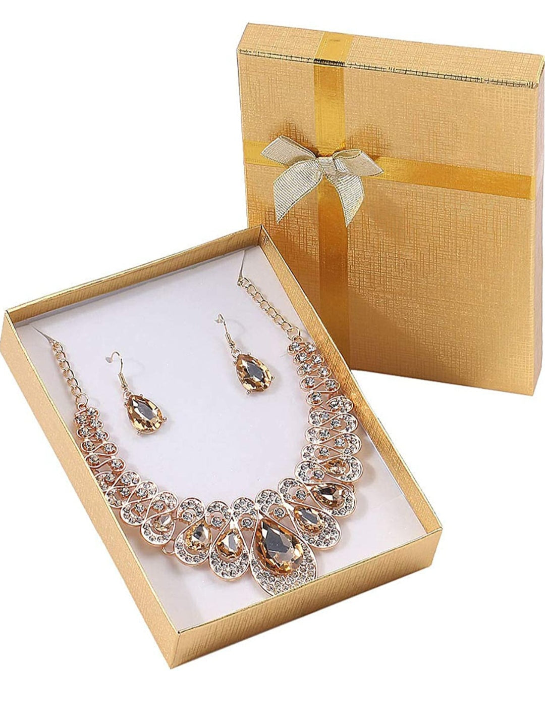 WATER DROPLET NECKLACE SET