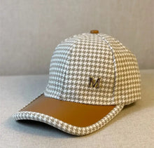 Load image into Gallery viewer, HOUNDSTOOTH FLEECE BALL CAP
