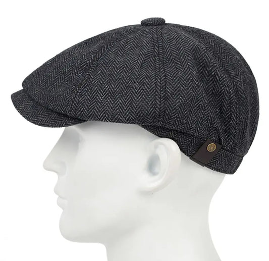 CHECKERED NEWSBOY CAPS