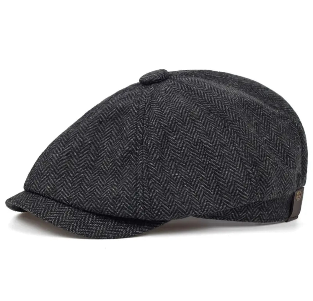 CHECKERED NEWSBOY CAPS