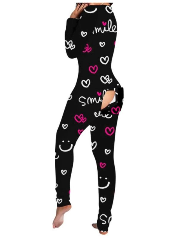 V-NECK LONG ONESIE