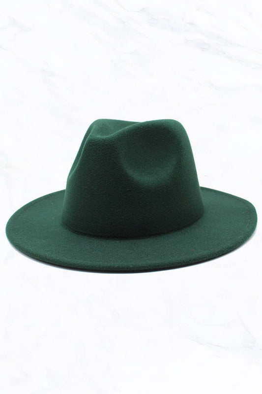 RETRO FLAT BIG BRIM FEDORA HAT
