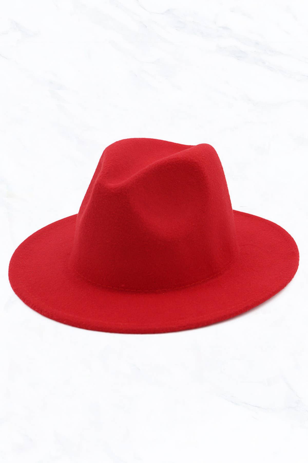 RETRO FLAT BIG BRIM FEDORA HAT
